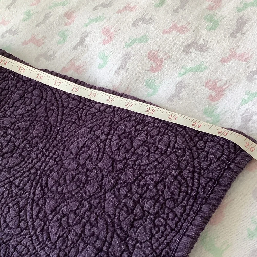 Restoration Hardware Quilted Pillow Sham Pair in Deep Purple